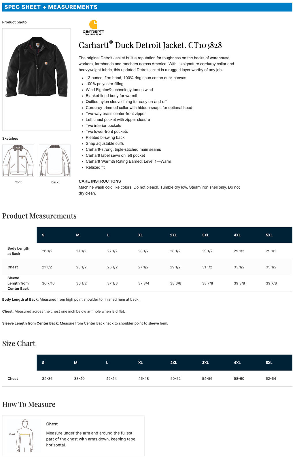 CraneTech Carhartt Duck Jacket